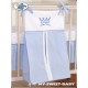 Parure de lit bébé prince ou princesse bleu