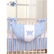 Parure de lit bébé prince ou princesse bleu
