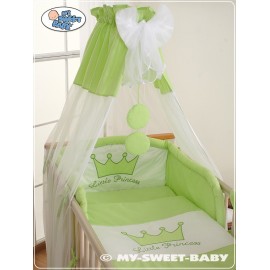 Parure de lit bébé prince ou princesse vert