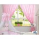 Lit et parure de lit bébé âne rose