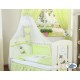 Lit et parure de lit bébé âne vert
