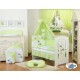 Lit et parure de lit bébé âne vert