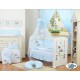 Lit et parure de lit bébé âne bleu