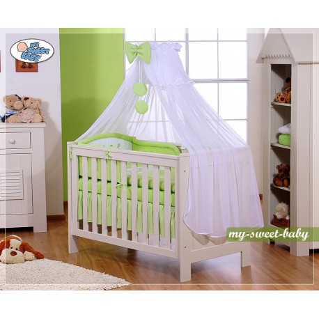 Parure de lit bébé prince ou princesse vert