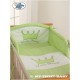 Parure de lit bébé prince ou princesse vert