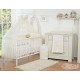 Parure de lit bébé deux coeurs crème