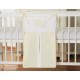 Parure de lit bébé deux coeurs crème