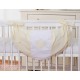 Parure de lit bébé deux coeurs crème