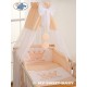Parure de lit bébé prince ou princesse pêche
