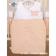 Parure de lit bébé prince ou princesse pêche