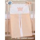 Parure de lit bébé prince ou princesse pêche