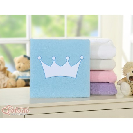 Couverture polaire pour bébé prince princesse