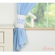 Rideaux avec embrasse motif prince princesse