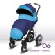poussette simple sport Q double bleu