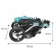 poussette simple sport Q double bleu