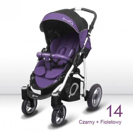 poussette simple sport Q violet