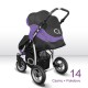 poussette simple sport Q violet