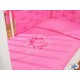 Parure de lit bébé chic fuschia