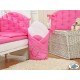Parure de lit bébé chic fuschia