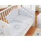 Parure de lit bébé chic gris