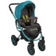 Poussette trio Grander Play tricolore bleu
