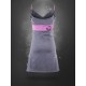 Robe grossesse et allaitement violette et grise