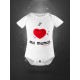 Body pour bébé en coton bio - j'aime ma maman