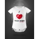 Body pour bébé en coton bio - j'aime mon papa