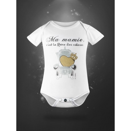 Body pour bébé en coton bio - ma mamie