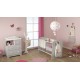 Commode à langer Bali Taupe et Blanche - Poyet Motte