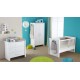 commode 3 tiroirs pour bébé blanc Goa