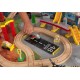 Circuit de trains transportation station et sa table