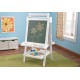 Chevalet  ajustable blanc de luxe en bois - kidkraft