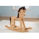 Cheval à bascule en bois