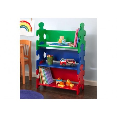 Etagère Puzzle couleurs primaires