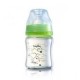 Biberon en verre coeur 120 ml vert