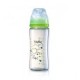 Biberon en verre coeur 260 ml vert