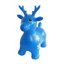 Cerf sauteur bleu gonflable