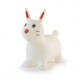 Lapin sauteur blanc gonflable