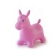 Cheval sauteur rose gonflable