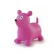Chien sauteur rose gonflable
