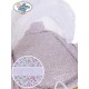 Berceau rétro et sa parure complète rose à fleurs châssis blanc