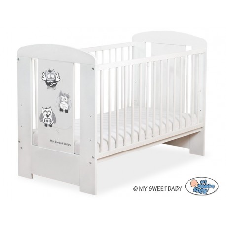 Lit bébé hibou gris