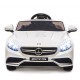 Voiture électrique pour enfant Mercedes Benz S63 AMG blanche