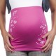 Bandeau de grossesse Coeur rose