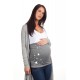 Bandeau de grossesse Etoile gris
