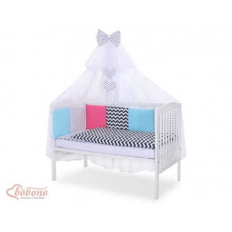 Parure de lit bébé complète Color mix Set 9