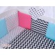 Parure de lit bébé complète Color mix Set 9